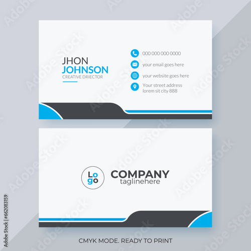 professional minimal business card design / eye caching high quality visiting card