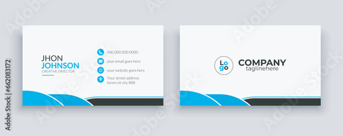 minimalist corporate timeless business card design / stylish visiting card design