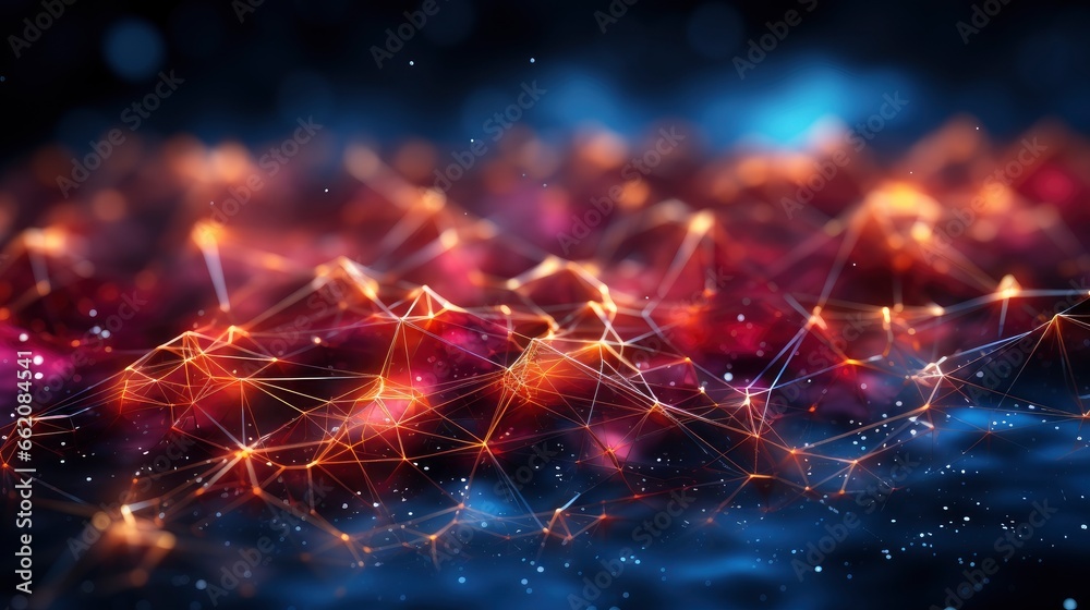 Fototapeta premium Gradient Network Connection Background , Background Image,Desktop Wallpaper Backgrounds, Hd