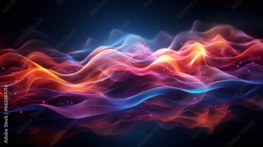 Gradient Particle Wave Background, Background Image,Desktop Wallpaper Backgrounds, Hd