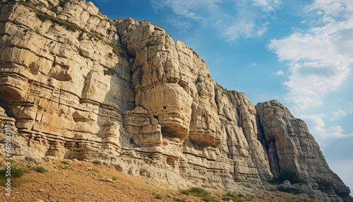 a majestic mountain with a breathtaking carved face