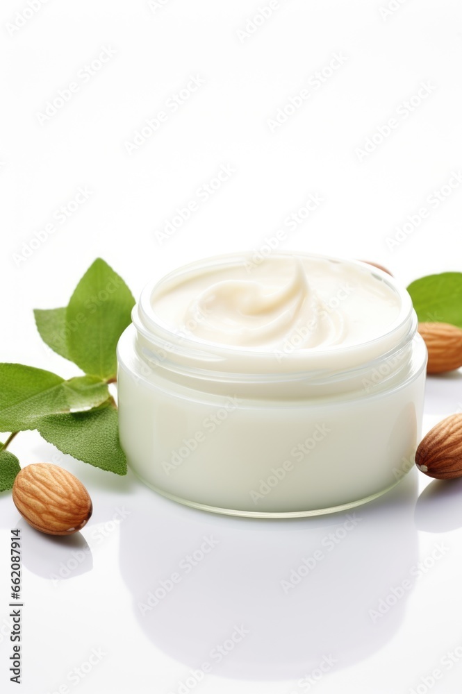 Crème de soin bio faite maison à base d'amandes pour une hydratation naturelle Crème de soin bio faite maison à base d'amandes pour une hydratation naturelle