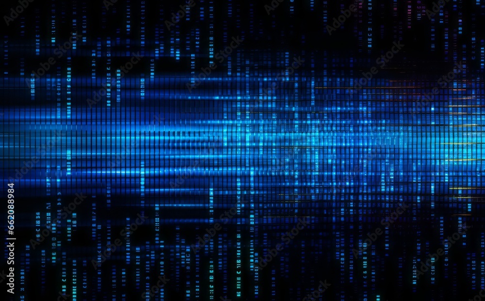 Colorful background blue binary code, code used in digital computers, based on a binary number system in which there are only two possible states, off and on, usually symbolized by 0 and 1. Colorful background blue binary code, code used in digital computers, based on a binary number system in which there are only two possible states, off and on, usually symbolized by 0 and 1.