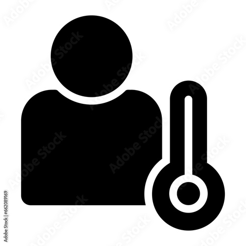 termometer glyph icon