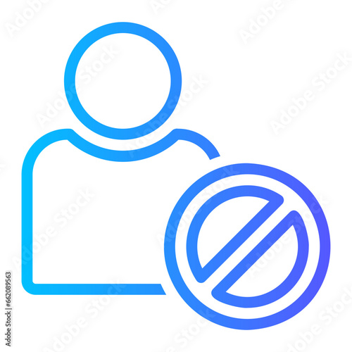 forbidden gradient icon