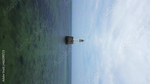 Beautiful Rattray Head Lighthouse, Scottish Highlands, Scotland photo