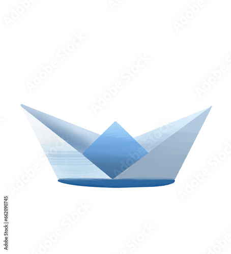 Fototapeta Naklejka Na Ścianę i Meble -  Paper boat  isolated