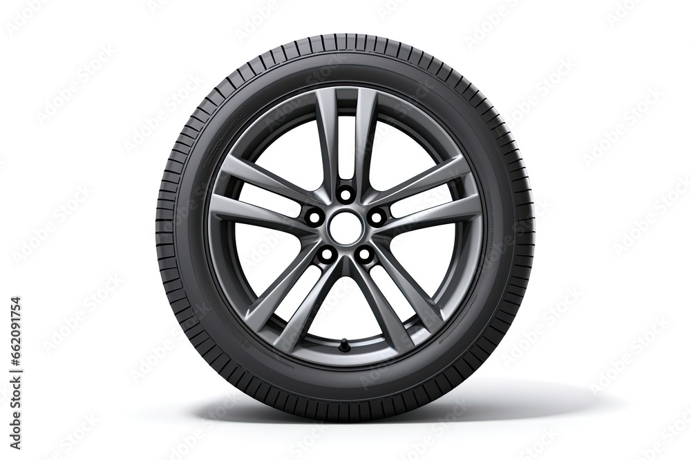 car wheel isolated on a white background car wheel isolated on a white background