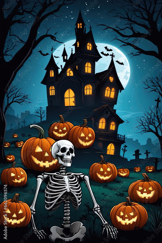 Fototapeta premium Halloween Theme Background