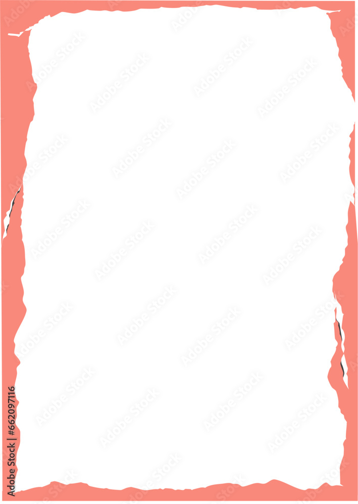 Obraz premium Geometric ripped paper frame