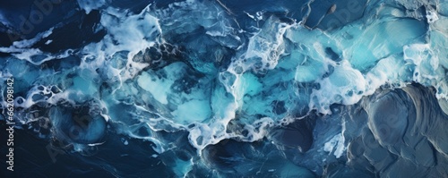 glacier, aerial view photography, top view photography, Generative AI © kanesuan