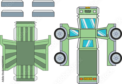 Construction Truck 3D PRINTABLE Heavy vehicles, Paper Craft, Ready to print