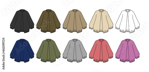 スカジャンのイラストセット