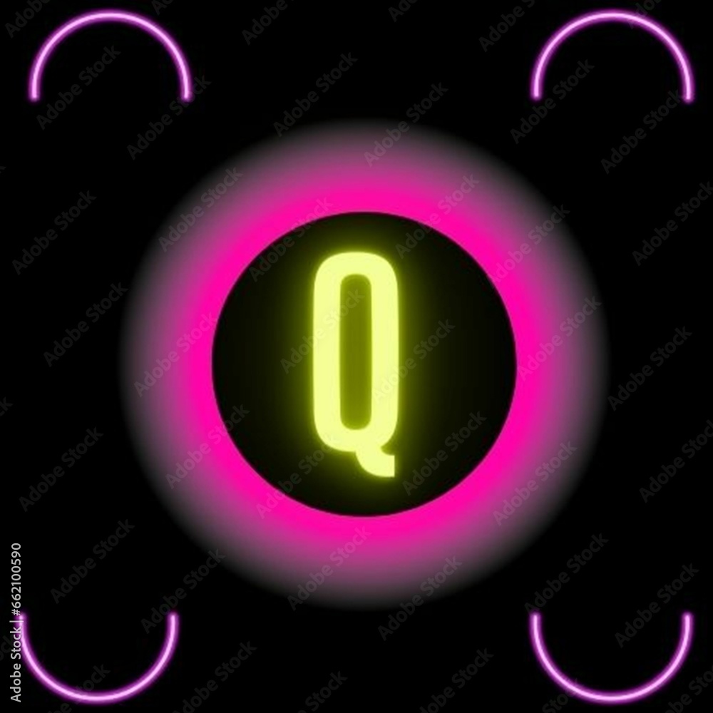 neon latter with background colour in black neon latter with background colour in black