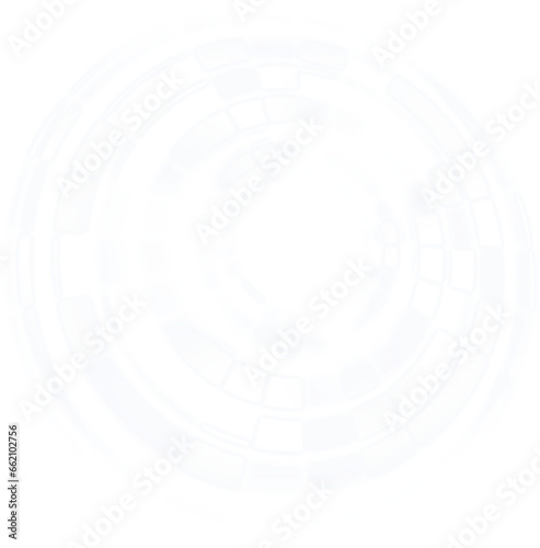 Digital png illustration of white abstract circular shape on transparent background