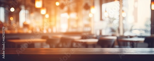 beautiful blurred background of a light resturant interior with beautiful lighting  blurred picture  copy space  Generative AI