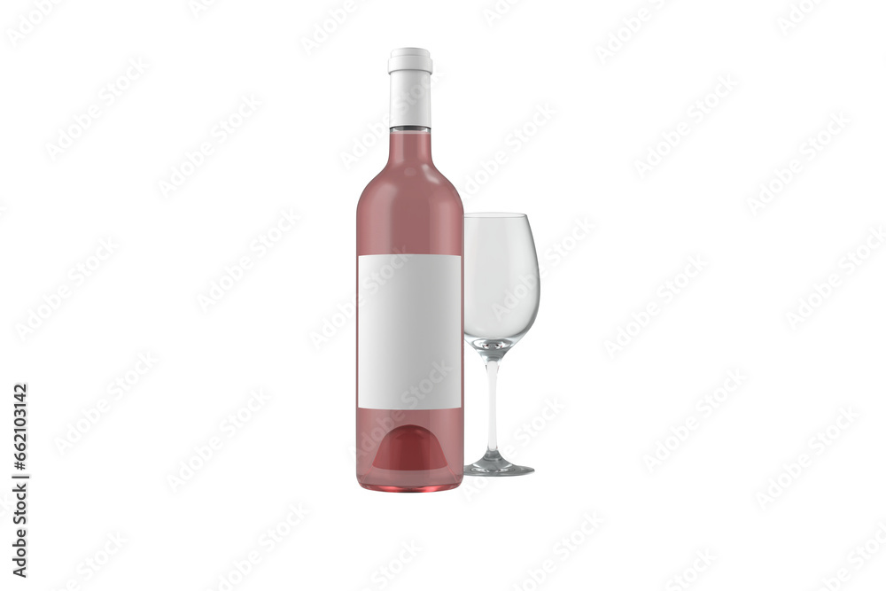 Digital png illustration of wine bottle and glass on transparent background Digital png illustration of wine bottle and glass on transparent background