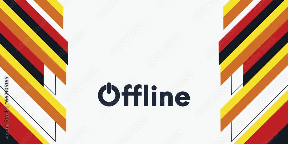 modern twitch offline banner with abstract shapes modern twitch offline banner with abstract shapes