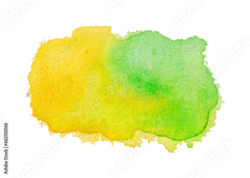 Fotografía Colorful Isolated watercolor splatter stain png, Hand drew watercolor splash on