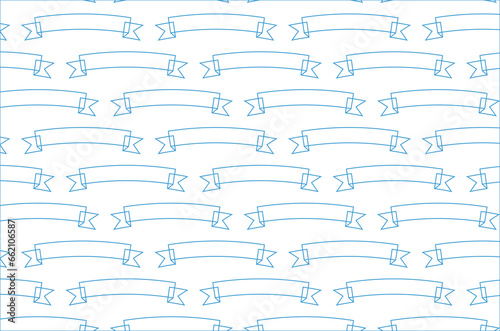 Digital png illustration of blue ribbons pattern on transparent background