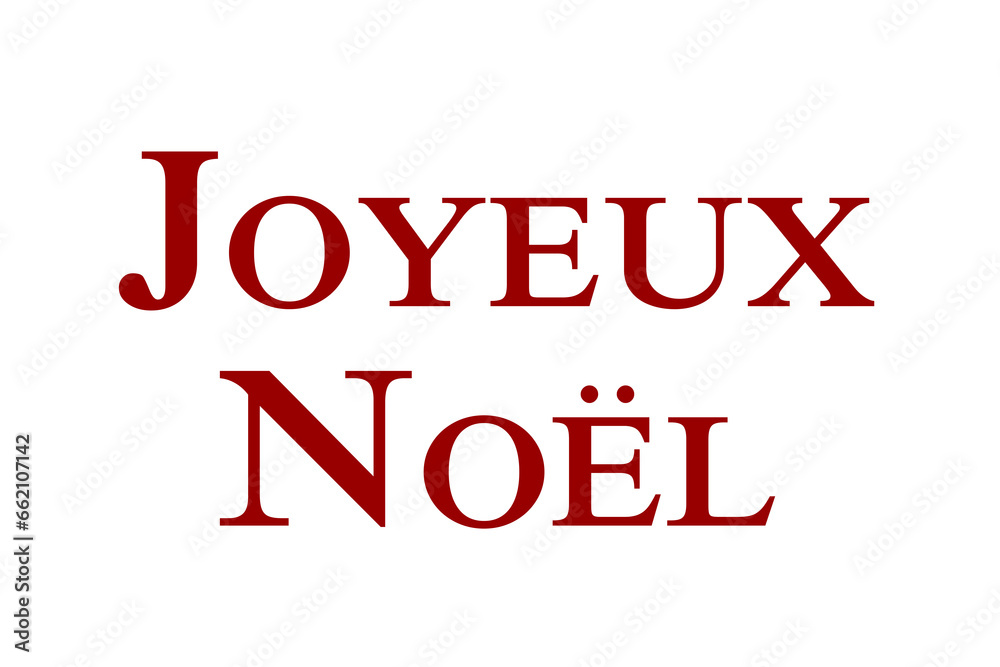 Fototapeta premium Digital png illustration of joyeux noel text on transparent background