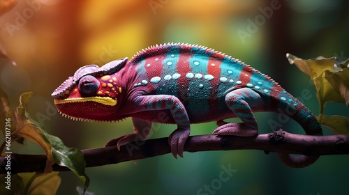 chameleon on a branch