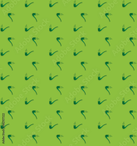 Digital png illustration of green pipe pattern on transparent background