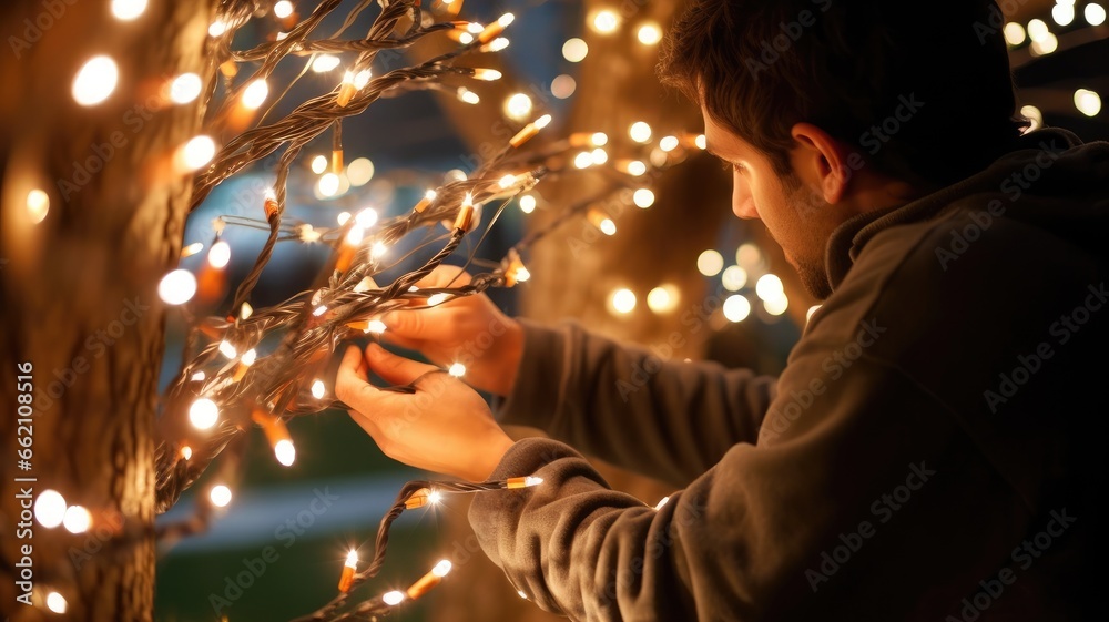 An image of a person wrapping presents with colorful paper and ribbons, symbolizing the act of gift preparation An image of a person wrapping presents with colorful paper and ribbons, symbolizing the act of gift preparation