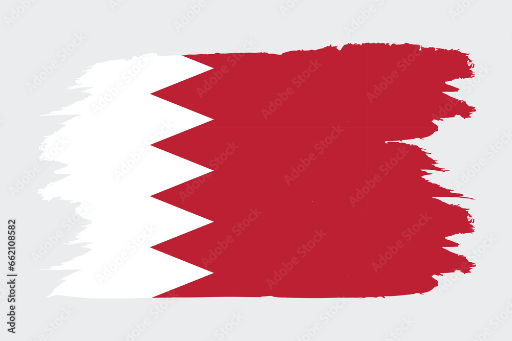 Bahrain national flag in vector Bahrain national flag in vector