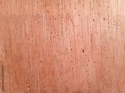 Holes in wood. wooden background. brown wood texture. rough. 