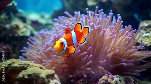 clownfish on reef ai generated
