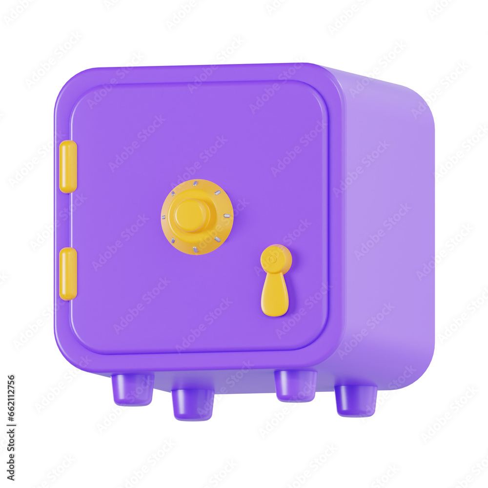 3d safe box, 3d render icon illustration, transparent background, business and finance 3d safe box, 3d render icon illustration, transparent background, business and finance