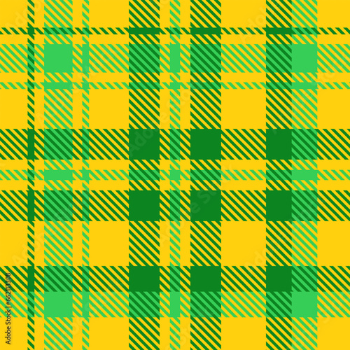 Yellow Green Plaid Tartan Pattern Seamless. Check fabric texture for flannel skirt, shirt, blanket
