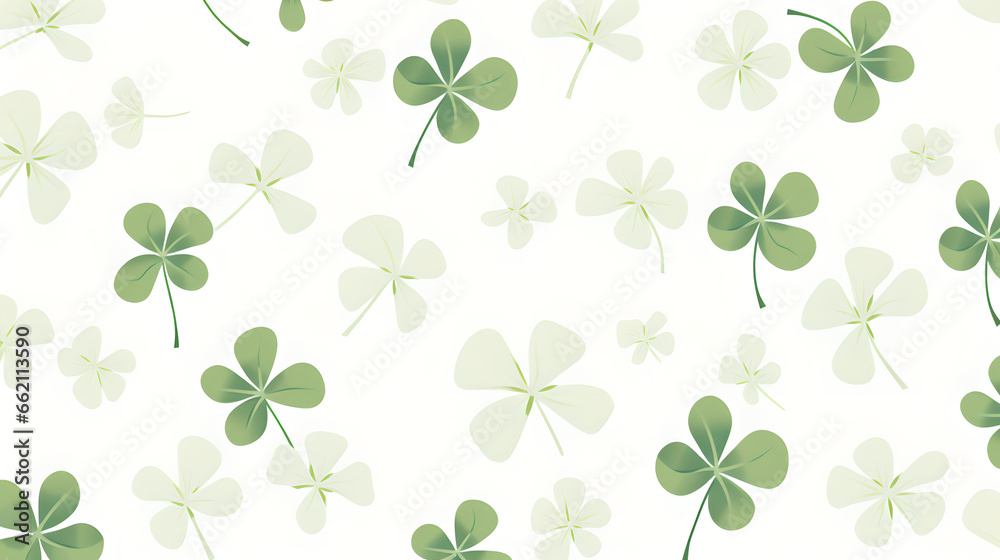 Irregular pattern of dark and light clovers, Generative AI Irregular pattern of dark and light clovers, Generative AI
