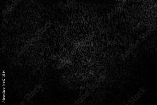 Black leather fabric texture background. photo