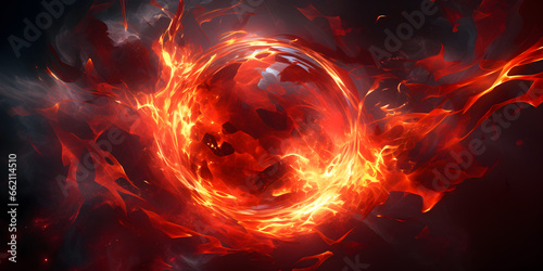 abstract fireball background