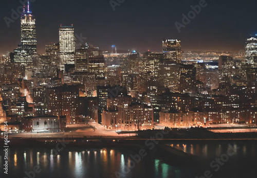 city at night, city skyline at night