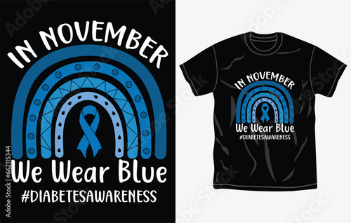 Diabetes awareness t-shirt design, typography t shirt, fighting, fully editable and printable vector file.