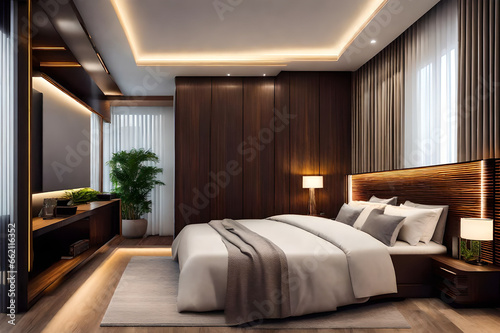 a modern bedroom,luxury furniture © Rosie