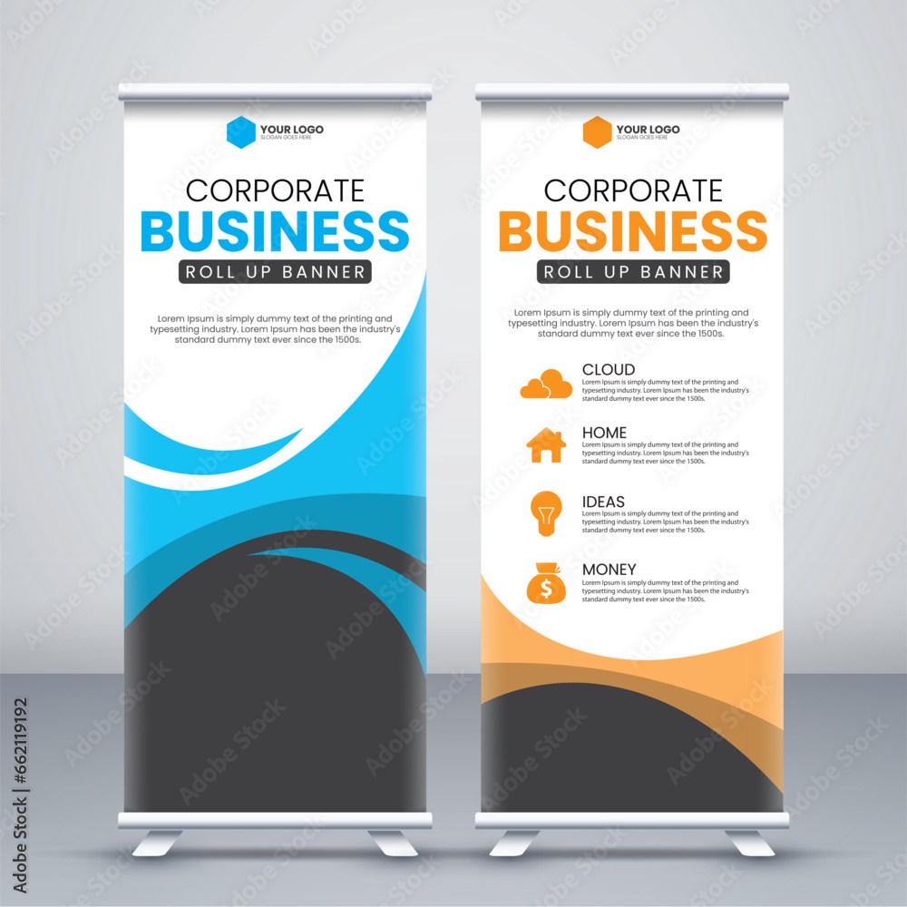 Business Roll Up Banner stand, vertical, abstract background, pull up design, modern x-banner, Presentation concept, Abstract modern roll up background, Vertical roll up template billboard Business Roll Up Banner stand, vertical, abstract background, pull up design, modern x-banner, Presentation concept, Abstract modern roll up background, Vertical roll up template billboard