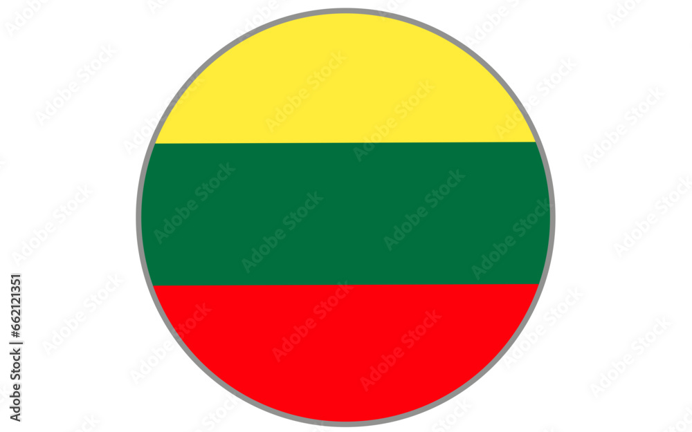 lithuanian round flag icon lithuanian round flag icon