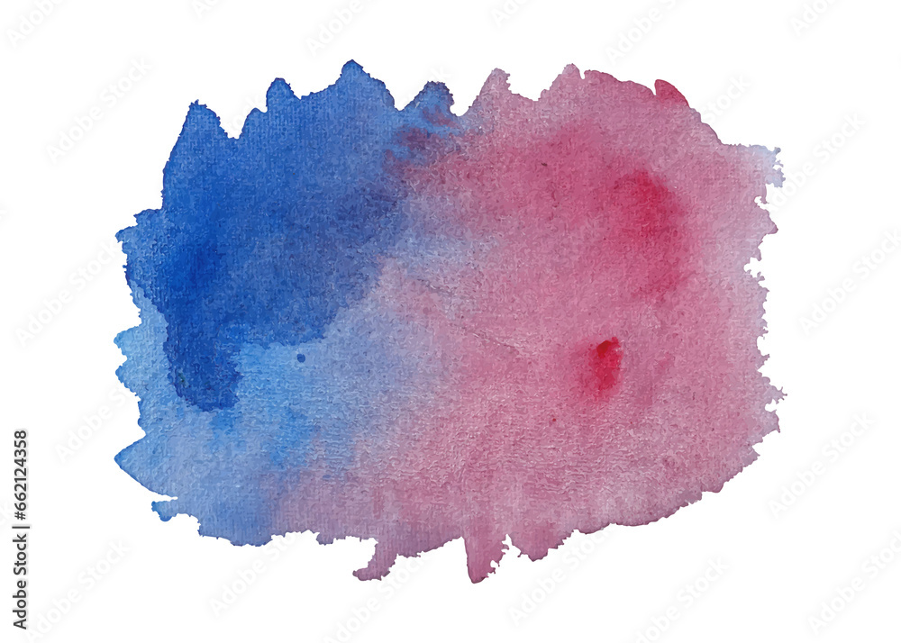 Colorful Isolated watercolor splatter stain png, Hand drew watercolor splash on white or transparent background, Multicolored watercolor splash png	
