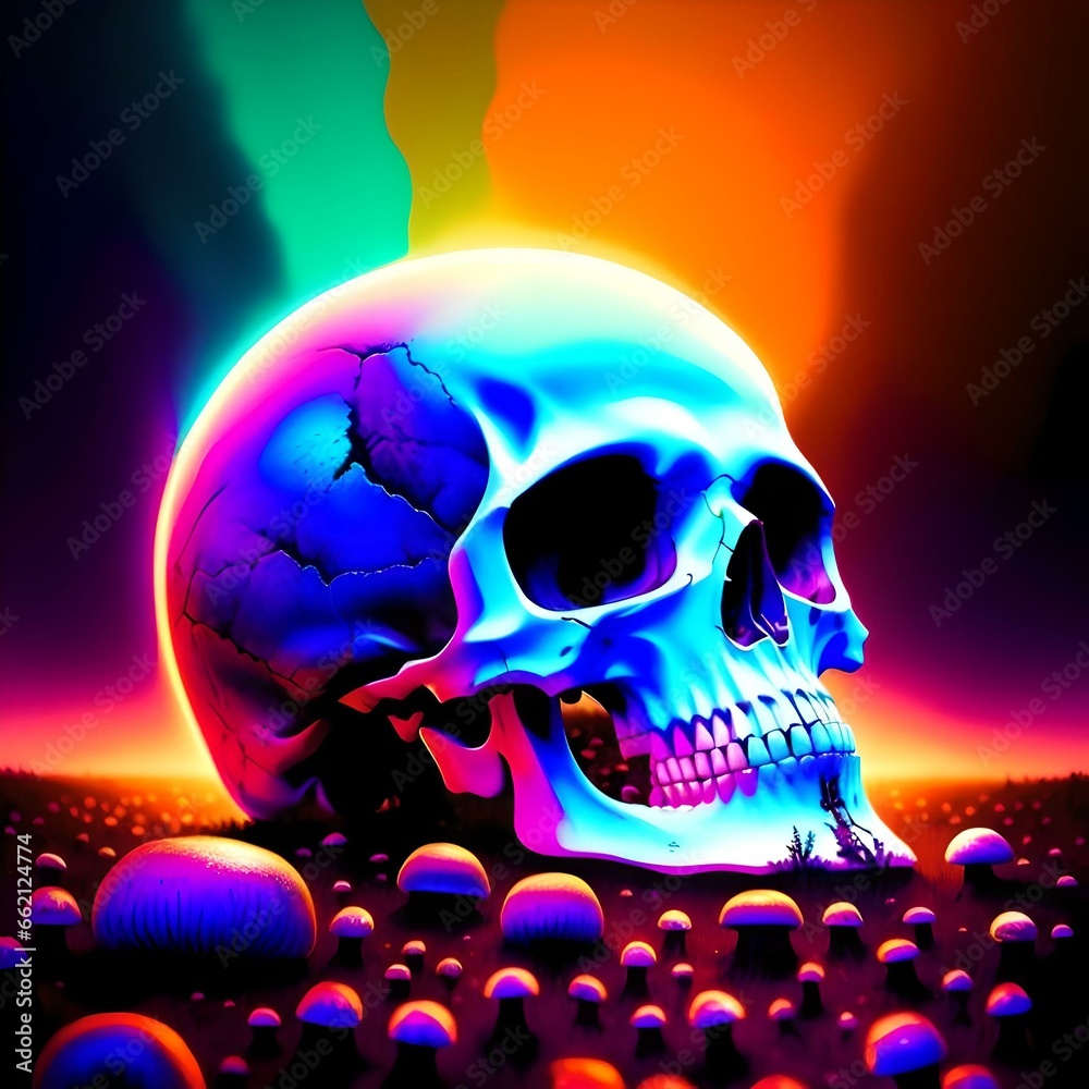 skull in the night skull in the night