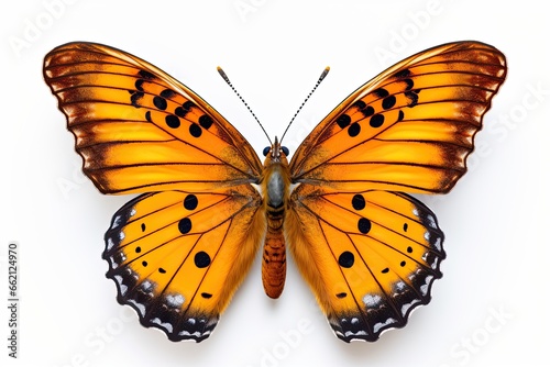 close up orange butterfly isolated on a white background © Rangga Bimantara