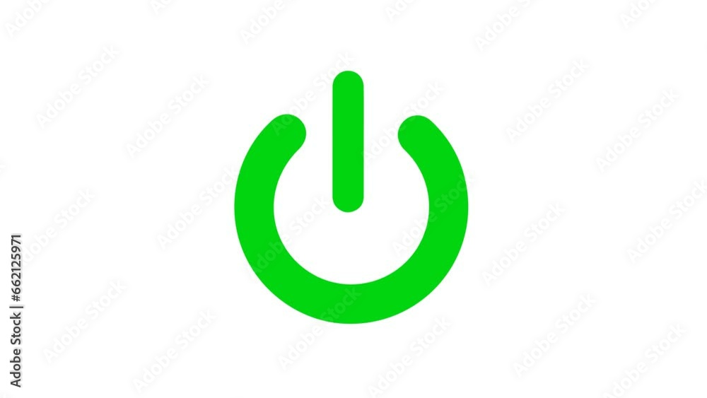 switch on, switch off control animation loop 4K video on white background switch on, switch off control animation loop 4K video on white background