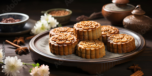 muffins with chocolate and nuts