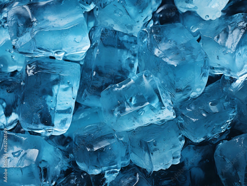 Blue Ice Cube Background. Fresh Ice Cube Texture Blue Ice Cube Background. Fresh Ice Cube Texture