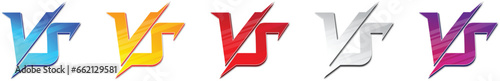 Versus VS Collection. Versus letter logo. Battle vs match, game