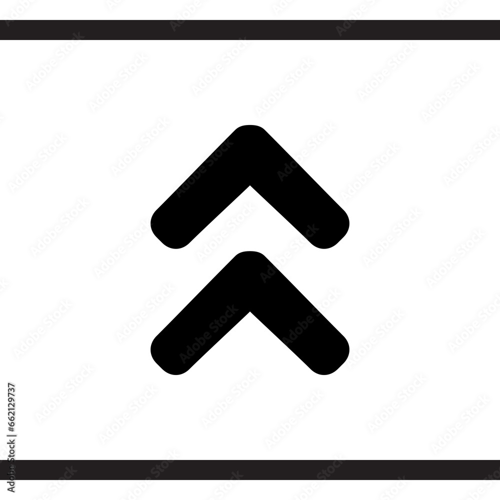 Up arrow icon vector. Scroll Up icon sign symbol vector. Up arrow vector icon illustration isolated on white background Up arrow icon vector. Scroll Up icon sign symbol vector. Up arrow vector icon illustration isolated on white background
