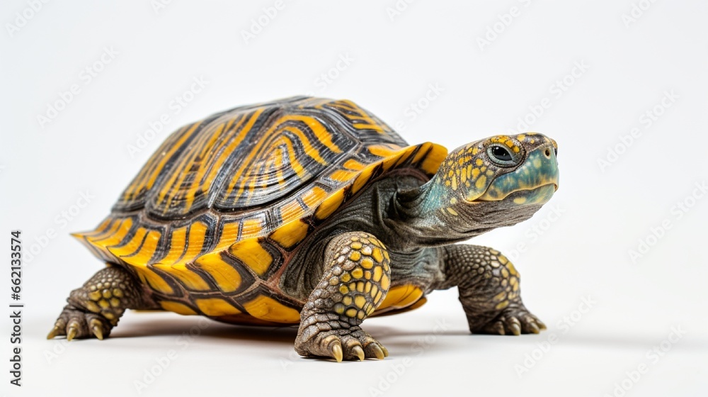 Obraz premium Ceramic turtle isolated on white background
